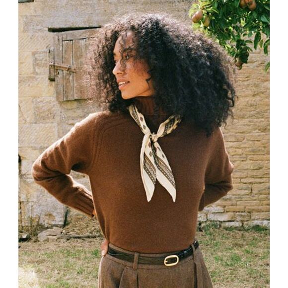 Doen Hayworth Cashmere Turtleneck Cordovan - S